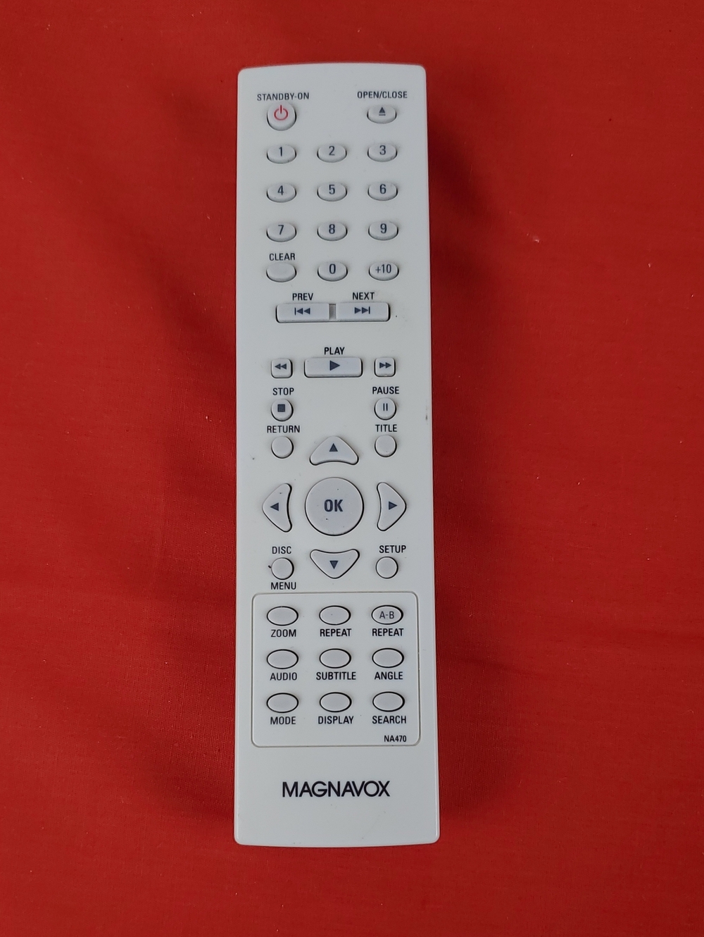 White Universal Remote Control - DVD/Media Player